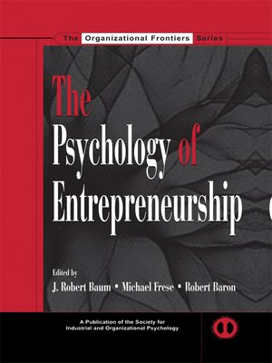 cover image of The Psychology of Entrepreneurship